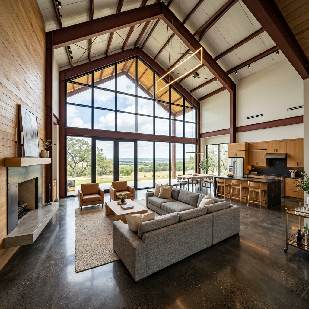 Luxury Barndominium Interior